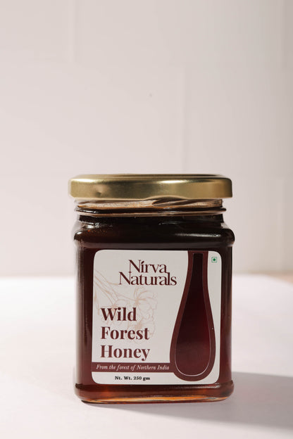 Nirva Naturals Wild Forest Honey – NMR Tested | 100% Pure & Raw | Unprocessed Natural Honey Sourced from Wild Forests | 250g